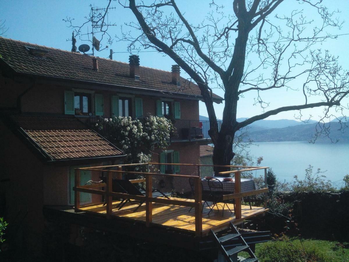 La Vecchia Casa Rosa Apartment Cannero Riviera Bagian luar foto