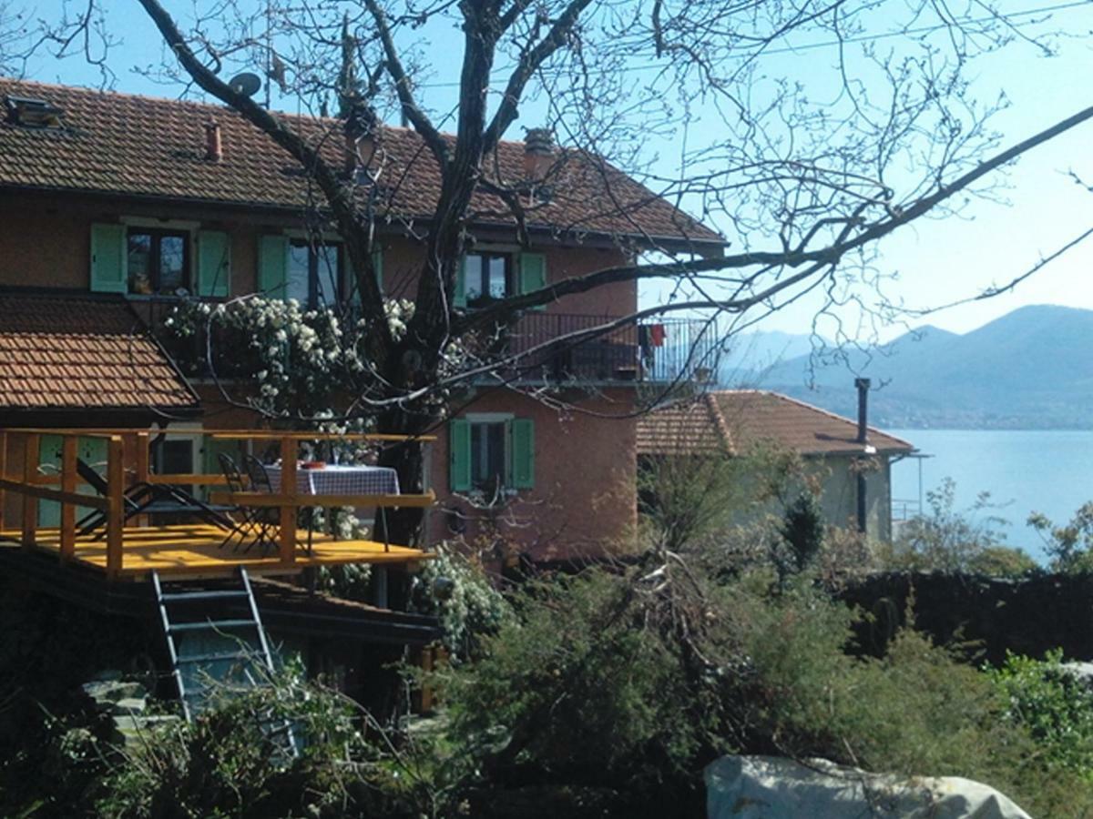 La Vecchia Casa Rosa Apartment Cannero Riviera Bagian luar foto